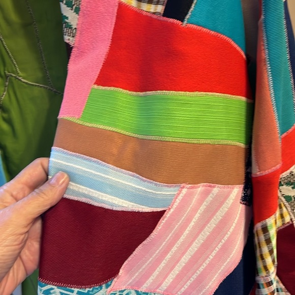 Vintage 1970s patch worn jacket - Picture 2 of 5